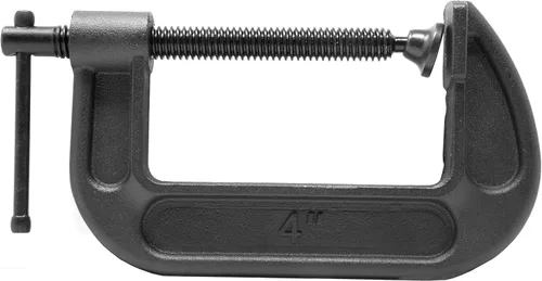 Miniatura 3 de WEN CLC424 Abrazaderas en C de hierro fundido resistentes con apertura de mandíbula de 4 pulgadas y garganta de 2.2 pulgadas, paquete de 2