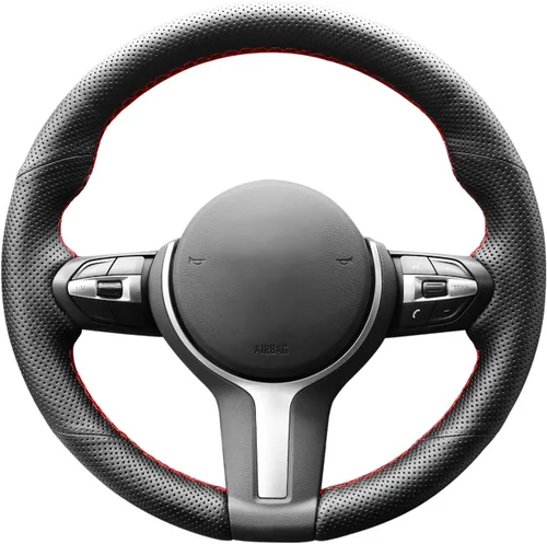 Miniatura 19 de MEWANT - Funda para volante de automóvil cosida a mano de Athsuede para BMW F87 M2 F80 M3 F82 M4 M5 F12 F13 M6 F85 X2 X5 M F86 X6 M F33 F30 M