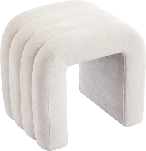Miniatura 20 de Taburete otomano multifuncional, reposapiés para sofá, taburete de tocador moderno para sala de maquillaje, sala de estar y entrada, taburete