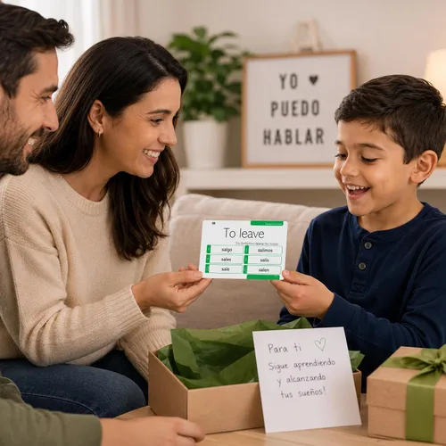 Miniatura 4 de 200 Tarjetas Flash de Conjugación de Verbos Españoles Presente Indicativo - Ejemplos Completos en Español e Inglés