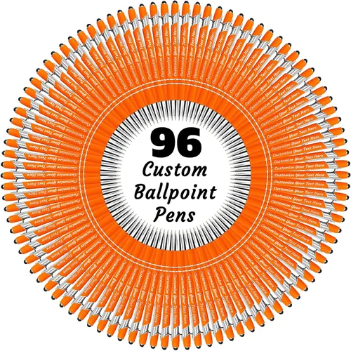 Miniatura 40 de 12 bolígrafos personalizados a granel, bolígrafos personalizados con grabado personalizado con nombre o texto, regalo ideal de aniversario