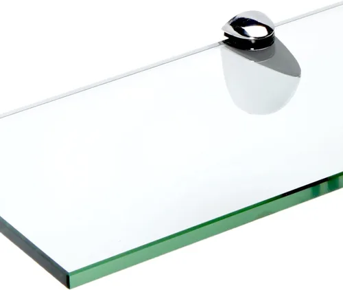 Miniatura 2 de Spancraft Estante de Vidrio P-4.75x12-Chrome Peacock, Cromado, 4.75" x 12