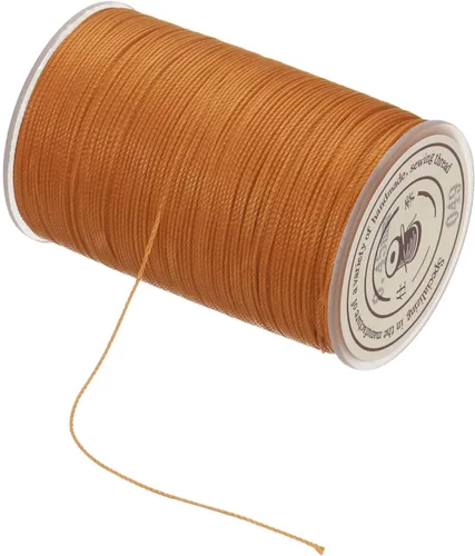 Miniatura 104 de MECCANIXITY Cordón encerado de poliéster encerado de 0.020 in, cuerda de cera de 175 yardas para hacer pulseras, collares, cuentas, joyería y Negro