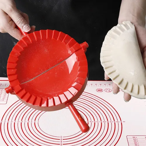 Miniatura 4 de Prensa Empanada de 6 pulgadas, con alfombrilla de pastelería antiadherente grande y corte de masa para hacer pasteles, empanadas, calcomanías