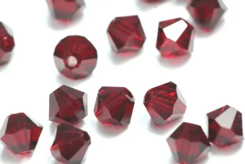 Miniatura 48 de 100 piezas auténticas Preciosa de 3 mm (0,12 pulgadas) cuentas sueltas de cristal bicono facetado pequeño amatista púrpura compatibles con cristales