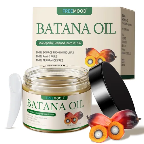 Miniatura 8 de Aceite de batana crudo para el crecimiento del cabello, 100% natural y puro, aceite de batana Dr. Sebi crudo de Honduras sin refinar y orgánico