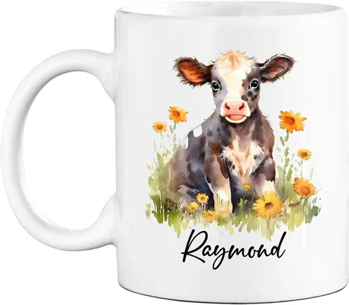 Miniatura 23 de Taza de café de bisonte personalizada de 11 onzas y 15 onzas, taza de té blanca de bisonte bebé, regalos para niñas, niños, niñas, niños, mejores