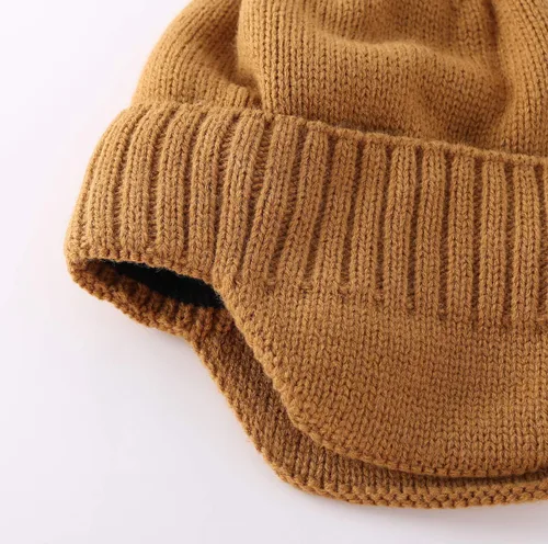 Miniatura 6 de Home Prefer Gorro de invierno para hombre, gorro de punto con orejeras, gorro con orejas