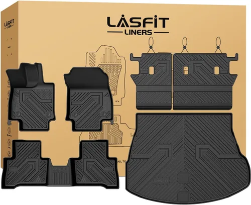 Miniatura 11 de LASFIT - Tapete de carga 3D para maletero de Volkswagen VW2018-2024 (ajuste 5 asientos), protección para todo tipo de clima, tapete de TPE de alta