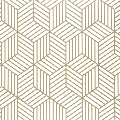 Miniatura 15 de Wenmer - Papel tapiz con estampado geométrico hexagonal de 17.71 x 708 pulgadas, papel adhesivo extraíble, autoadhesivo, vinilo para uso doméstico