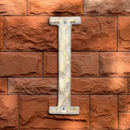Miniatura 23 de Números de dirección de casa de 5 pulgadas de alto, número único de buzón de metal de hierro fundido, letras para puerta exterior o delantera, Letra
