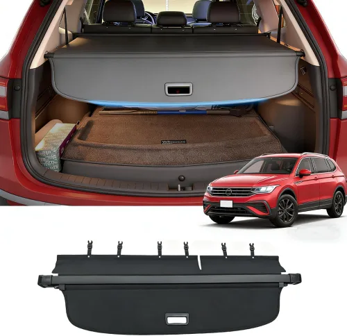 Cubierta de carga para VW Tiguan 2018-2024 – Protector retráctil para maletero sin huecos (no para 2025), pantalla de seguridad Tonneau cubierta de
