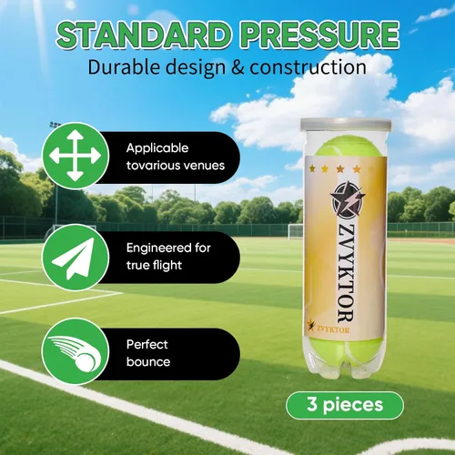 Miniatura 3 de Pelotas de tenis 3/4 – Pelotas de entrenamiento y práctica de alta elasticidad para principiantes, bolas de colores duraderas de alta visibilidad