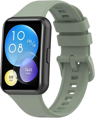 Miniatura 14 de Senter Correas de repuesto de goma suave de liberación rápida para Huawei Watch Fit 2 Smart Watch Blanco