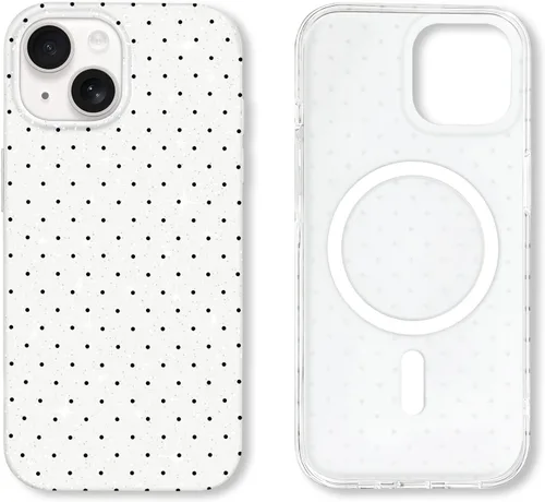 Miniatura 105 de Hython Funda para iPhone Air, diseño estético de lunares lindos, funda simple de 6.5 pulgadas, delgada, antiarañazos, parachoques de TPU suave, a