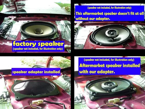 Miniatura 2 de Anillos espaciadores adaptadores de altavoz compatibles con Camry 2002-2011 y Corolla 2003-2013 6x9 - SAK008_69-1 par