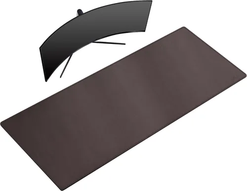 Miniatura 29 de Cacoy Tapete de escritorio de cuero, 70.8 x 24 pulgadas, tamaño mega, extendido, tapete de escritorio profesional para escritorio completo, Negro
