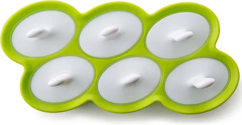 Miniatura 3 de Zoku - Moldes clásicos para paletas, 6 moldes de paleta de fácil liberación con palillos y protección antigoteo, sin BPA Verde