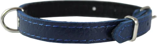Miniatura 3 de Azul Piel Auténtica fieltro Perro acolchado cuello 13" x1/2" Amplia Fits 9"-12" de cuello, Chihuahua, Yorkshire Terrier Cachorros