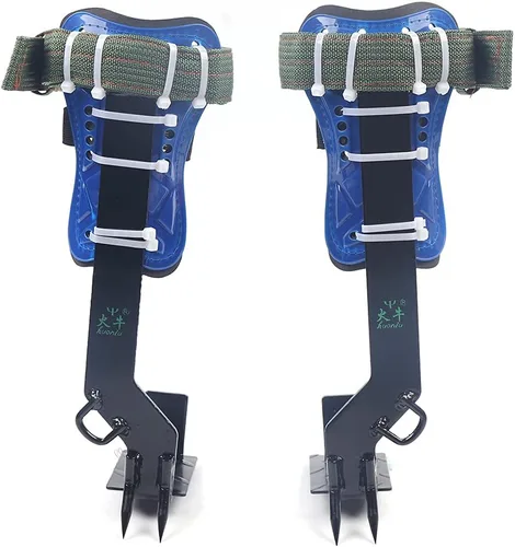 Miniatura 4 de Equipo de picos de escalada de árboles para trabajo de árboles, cinturón ajustable, cuerda de rescate, 2 engranajes, capacidad de carga de 220