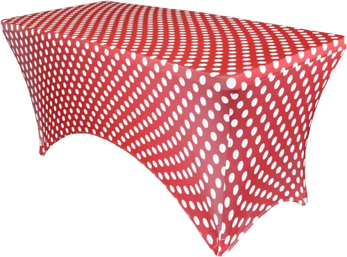 Miniatura 34 de YOUR CHAIR COVERS Mantel rectangular de elastano ajustable de 5 pies, color blanco, para decoración de bodas, eventos, patio, cubierta elástica