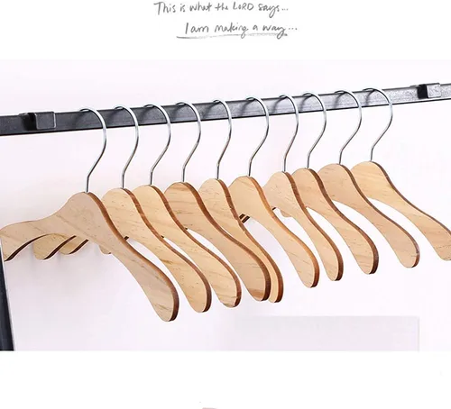 Miniatura 8 de Paquete de 5 perchas de madera, colgador de ropa para perros de 8.6 pulgadas, perchas pequeñas para vestido de muñeca, ropa, vestidos, accesorios (L)