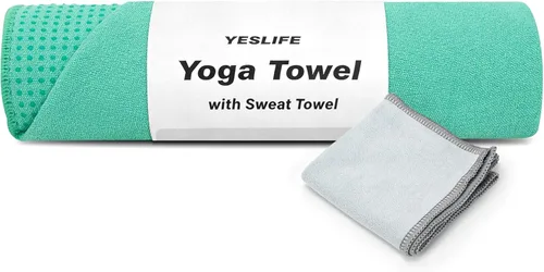 Miniatura 11 de YESLIFE Toalla de yoga caliente antideslizante extra gruesa con una toalla para el sudor, toalla de microfibra absorbente del sudor para esterilla