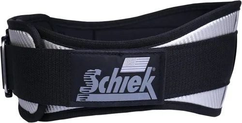 Miniatura 8 de Schiek Sports Model 3006 Cinturón de elevación de fibra de carbono - Cinturón de gimnasio de fibra de nailon con soporte trasero de vinilo marino