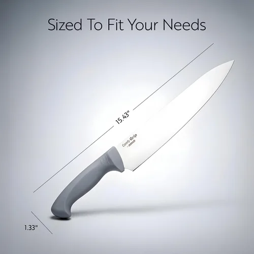 Miniatura 2 de Restaurantware Comfy Grip - Cuchillo de chef de 10 pulgadas, 1 cuchillo de cocina afilado, mango ergonómico, agarre antideslizante, cuchillo