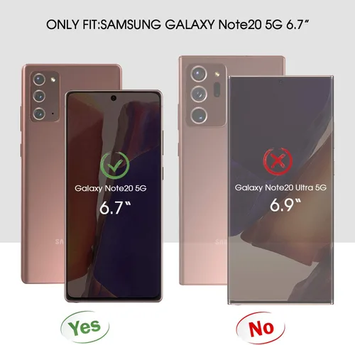 Miniatura 2 de BENTOBEN Funda tipo cartera para Samsung Galaxy Note 20 5G, piel sintética, resistente, resistente, a prueba de golpes, con ranuras para tarjetas