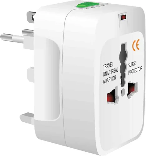 Adaptador de viaje, universal todo en uno en todo el mundo convertidor de enchufe de viaje internacional-EE. UU. UE AUS/NZ Reino Unido Europa Asia y