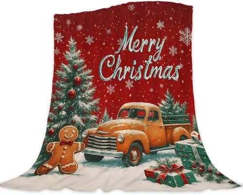 Miniatura 16 de Manta de Navidad para bebé, pequeña, roja, con copos de nieve de Navidad, manta de invierno y vacaciones, manta para arrullo de niños pequeños
