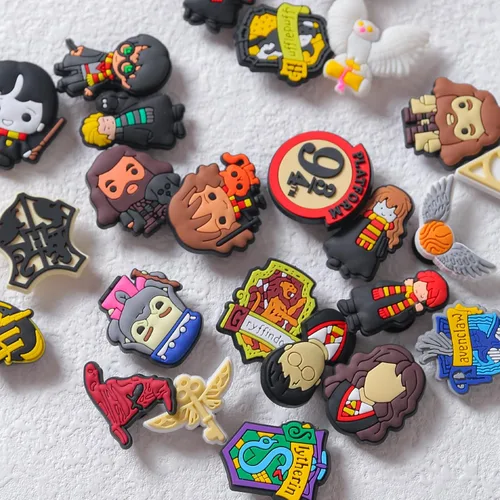 Miniatura 4 de YaqinZ25Pcs Cute Harry Cartoon Shoe Charms Decoration for Boys Girls Men Women. Trendy Designer Accessory for Clog Shoes Party Gifts