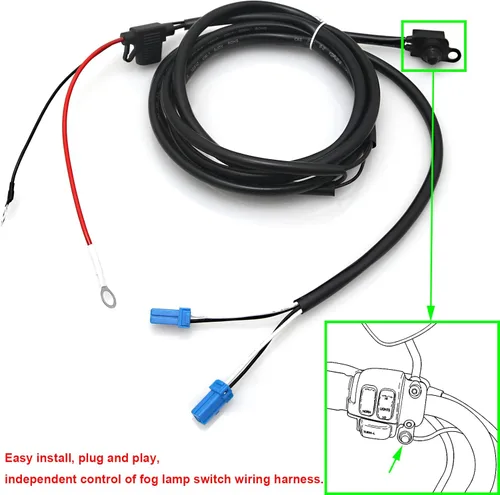 Miniatura 5 de Auxiliar luz de paso cubierta de la lámpara antiniebla soporte de la vivienda para Harley Street Electra Glide Road King Led 4.5 '' niebla luz