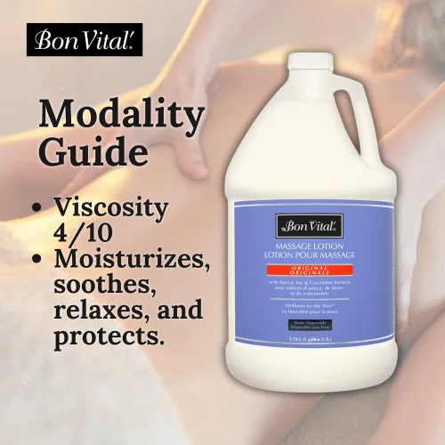Miniatura 4 de Bon Vital Loción de masaje hecha con 100 % puro aceite fraccionado, loción de masaje ligera, proporciona un masaje más relajante, con hidratación