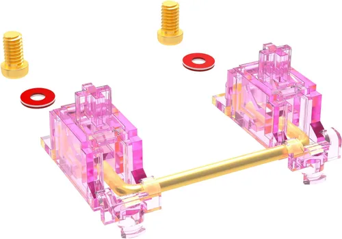 Miniatura 11 de Estabilizador DUROCK V3, estabilizadores de tornillo con cables de 2u 6.25u 7u, estabilizadores de teclado de montaje en PCB para teclados mecánicos