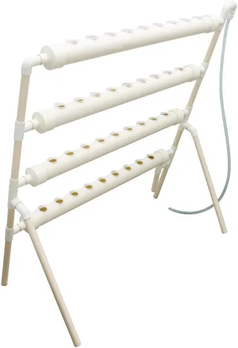 Miniatura 4 de Sistema de cultivo hidropónico de PVC, 36 sitios, 4 tubos, kit de cultivo para verduras de hoja, kit hidropónico de 4 capas con bomba de 110 V