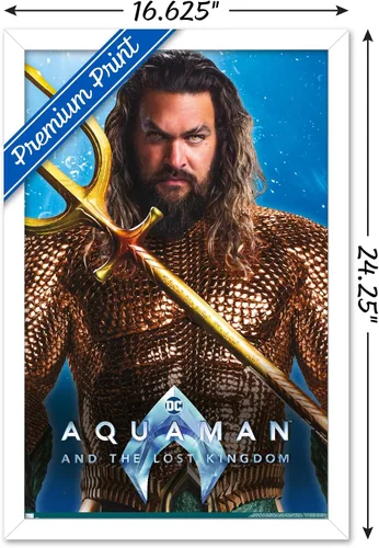 Miniatura 3 de Trends International DC Comics Movie Aquaman y el Reino Perdido - Póster de pared Aquaman de 22.4 pulgadas de largo x 14.7 pulgadas de ancho