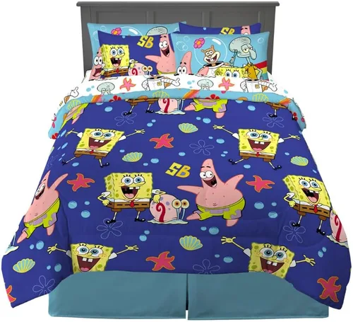 Miniatura 86 de Franco - Juego de ropa de cama para niños, edredón y sábanas supersuaves con funda de almohada, 5 piezas, tamaño individual, Jurassic World, 6A1348