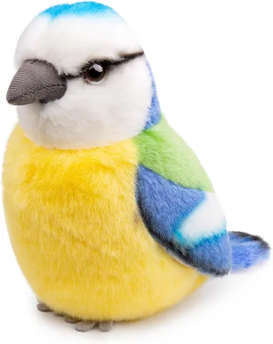 Miniatura 2 de Tiny Heart Juguete de peluche de pájaro de teta azul de simulación, realista, 5.51 pulgadas, suave y lindo para niños y niñas, regalos