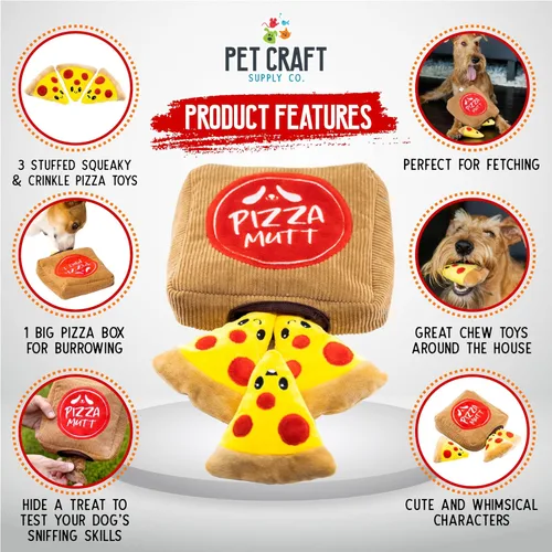 Miniatura 2 de Pet Craft Supply Hide and Seek - Juguetes de Peluche para Perros con Crujido y Chirrido, Interactivos, Rompecabezas de Actividad de Madriguera