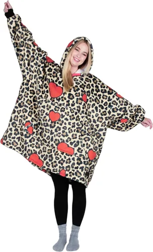 Miniatura 27 de Catalonia Sudadera con Capucha Manta Extragrande, Cómoda Sudadera Sherpa Usable, Regalo para Ella