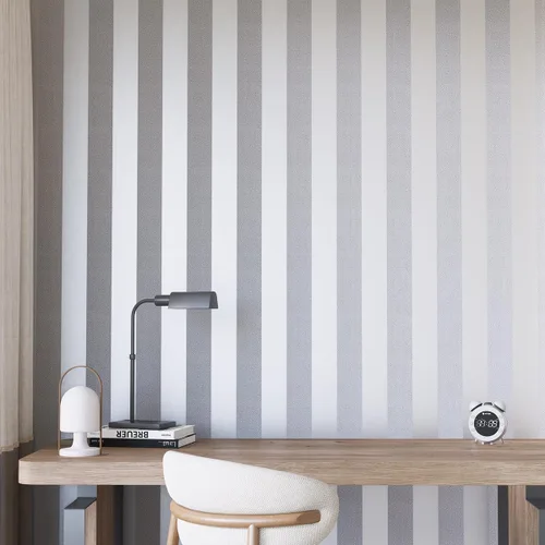 Miniatura 7 de mamonhome Silver Gray Self Adhesive Removable Wallpaper Peel and Stick Wallpaper for Livingroom, Bedroom, Kitchen, Bathroom.