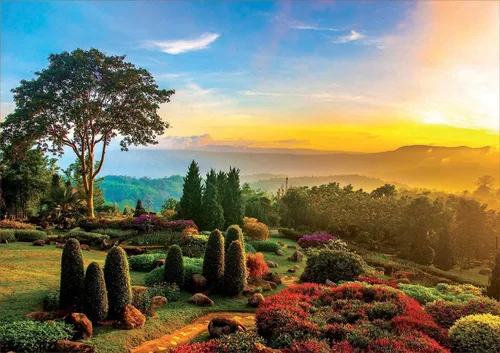 Miniatura 2 de Educa Borras 17968 1000 Schöner Garten Puzzle, multicolor