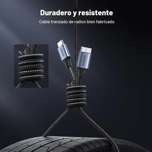 Miniatura 7 de UGREEN 10 Gbps Cables de disco duro Micro B a USB C, 1.5 pies USB C a Micro B, cable de disco duro externo compatible con MacBook Pro/Air