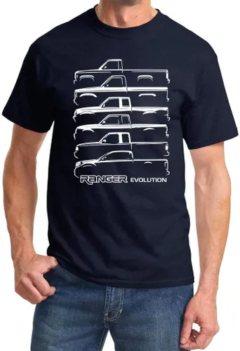 Miniatura 5 de Ford Ranger Pickup Truck Evolution Classic Outline Design Camiseta
