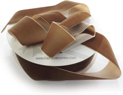 Miniatura 15 de Cinta de terciopelo de 2 pulgadas de un solo lado, suave felpa de lujo, ribete para manualidades para lazos para el cabello, costura, envoltura