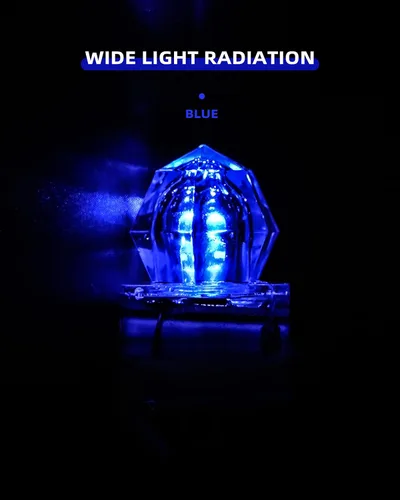 Miniatura 4 de BLUEWING Luces LED de pesca de diamante, luces de caída profunda, intermitente subacuático, activación de agua, señuelos de pesca con iluminación