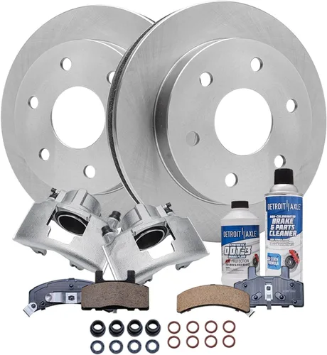 Miniatura 57 de Detroit Axle - Rotores de freno para Nissan NV2500 NV3500 NV1500 NV1500 2012-2021, repuesto de rotores de freno de disco: rotor delantero de 14.17