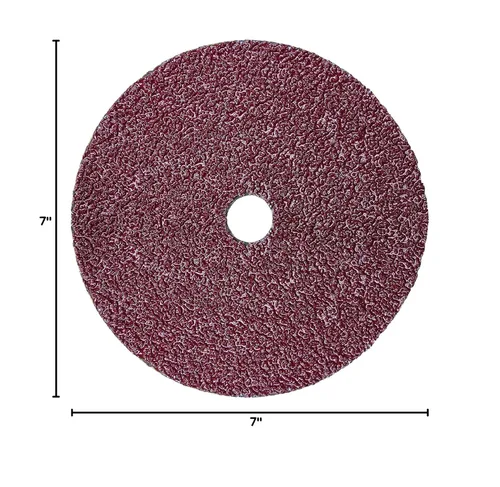 Miniatura 11 de 3M - 3M ABR-982C-36-7x0.825 (25) Disco de fibra Cubitron II 982C, grado 36+, disco de fibra marrón de cerámica recubierto, 7 x 7/8 pulgadas